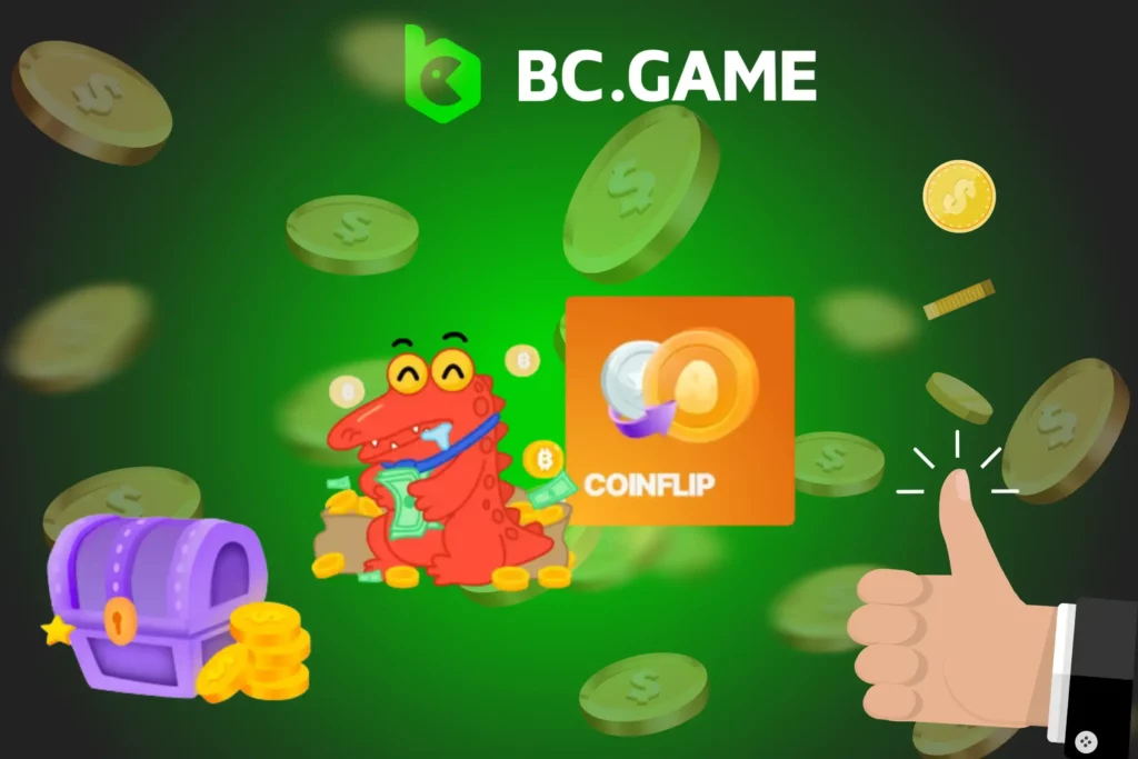 Lanzamiento de moneda en BC.Game.