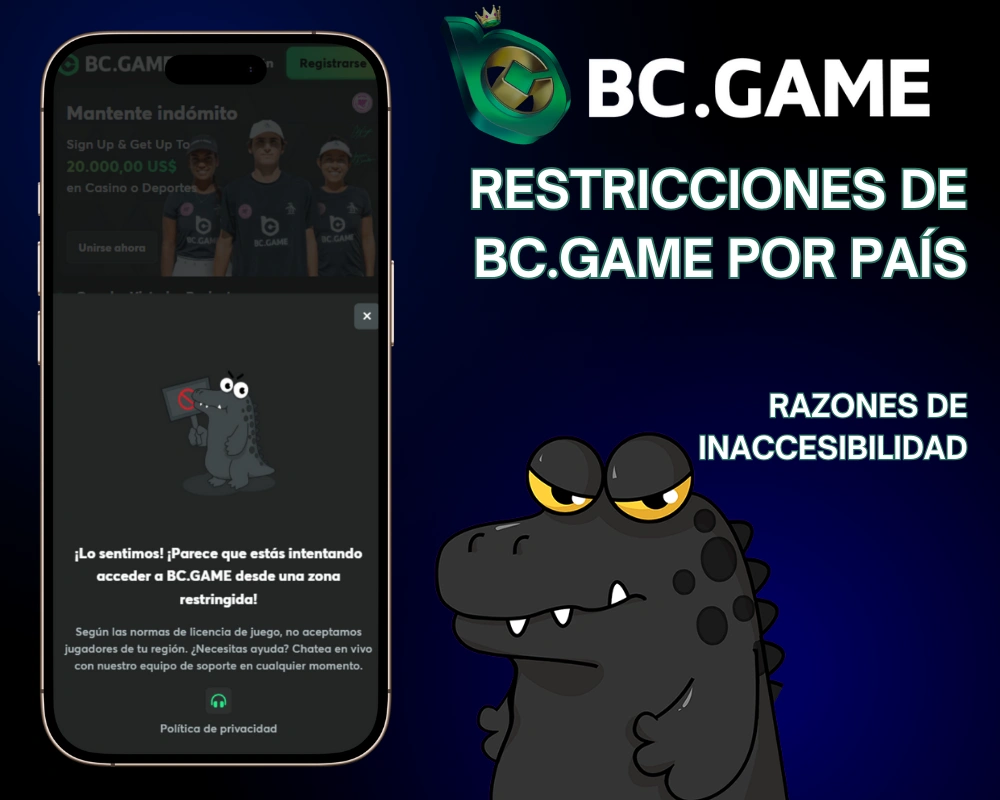 Restricciones de BC.Casino